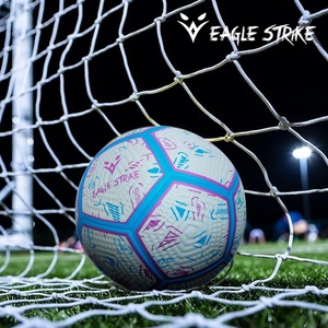 Eagle Strike Soccer Ball Size 5 Durable Training Football with TPU PU Material <b>Hand</b> <b>Stitched</b> for Outdoor Use - Product Image 2