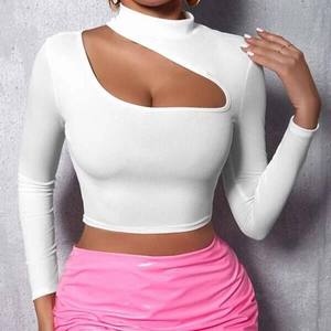 Red Elegant Summer Women's Crop Tank <b>Top</b> Breathable Halter Embroidered Button Short Sleeve Casual Eco-Friendly Spandex/Cotton - Product Image 4