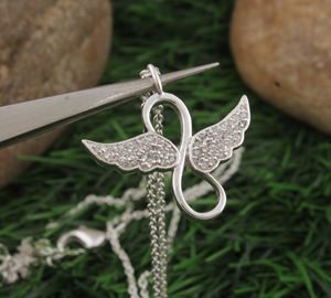 Collar con Colgante de Mariposa Plateada para Mujer, Elegante Collar de Cadena con Dije de Mariposa de Plata de Ley 925, Joyería al por Mayor - Product Image 1