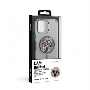 เคส DAM Brilliant Full Protection พร้อมขาตั้ง วัสดุคู่แบบถุงลมนิรภัย สำหรับฝาครอบเลนส์ไอโฟน 13 โปรแม็กซ์ - Product Image 1