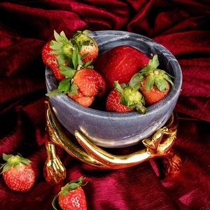 Cuenco de lujo hecho a mano con forma de loto plateado, sin BPA, para servir en el hogar y en fiestas, adorno de estilo indio, cuenco de metal para Pooja. - Product Image 4