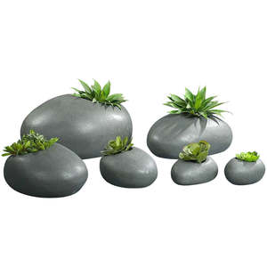 Promotion : Jardinières Modernes pour Fleurs, Ornements de Jardin Intérieur/Extérieur, Grandes Jardinières au Sol en Fibre de Verre, Écologiques, Légères et Durables, Finition Poudrée - Product Image 1