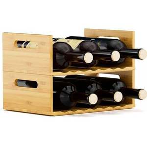 Estante para Botellas de Vino con Recubrimiento Blanco para Decoración del Hogar, Cocina, Mesa de Comedor, Exhibidor de Botellas de Champán y Vino para Bar - Product Image 2