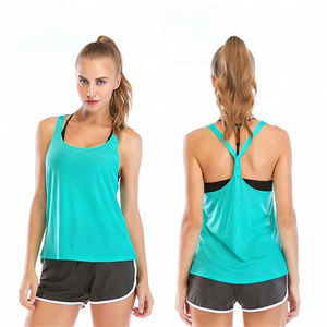 Débardeur de sport décontracté élastique grande taille pour femme, personnalisable avec logo, pour fitness et yoga, collection été 2027 - Product Image 1