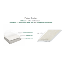Revestimiento de Pared de Panel 3D de PVC, Impermeable, Ignífugo, Diseño Moderno, Corea del Sur, para Uso Comercial