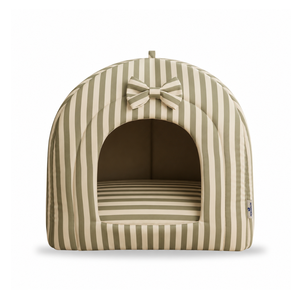 Cama para Perro Plegable, Antideslizante, Ultrasuave, de Tela a Rayas, con Espuma Viscoelástica, Desmontable y Lavable para Uso en Interiores, Venta al Por Mayor - Product Image 1