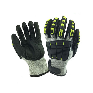 High Quality Reinforced <b>Synthetic</b> <b>Leather</b> Mechanic Gloves Industrial Safety Work Pair Smooth Heat Resistance - Product Image 1