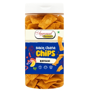 Chips de pois chiches noirs naturels saveur Biryani, croustillants et grillés, saveur épicée savoureuse, collation saine, emballage en vrac - Product Image 1