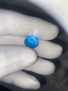 Piedra Preciosa de Turquesa Natural de 9.60 Ct |   Corte Ovalado |   Azul Cielo |   Piedras Sueltas de Calidad para Joyería - Product Image 4