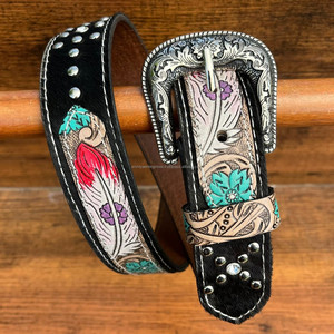 Nuevo Cinturón de tachuelas de cuero con herramientas manuales de lujo, hebilla ajustable, cinturones de cuero de vaca genuina personalizados para hombres y mujeres - Product Image 4