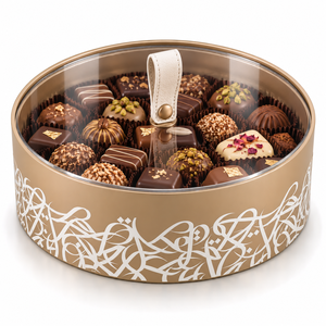 Caja de Madera de Alta Calidad para Chocolates con Tapa Dorada Acanalada para Eventos, Bodas y Regalos Premium, Tamaños y Colores Personalizables Disponibles - Product Image 6