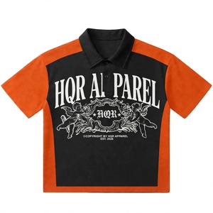 Polo pour homme à manches courtes, coupe classique, décontracté, en coton Oxford, avec bordure contrastée et logo imprimé sur le devant - Product Image 5