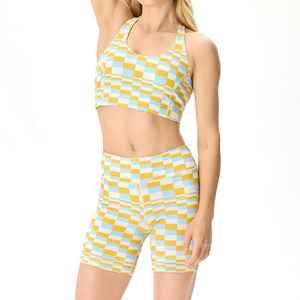 <b>Top</b> Quality High Waist Soft Fabric Lightweight Summer Fitness Wear Sublimation Printing Women's Casual <b>Shorts</b> - Product Image 3