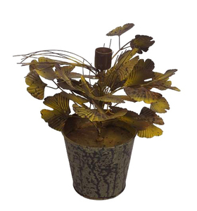 Maceta Decorativa de Hierro Forjado Moderna, Hecha a Mano, con Diseño de Hojas Rosadas, para Decoración de Jardín y Hogar - Product Image 6