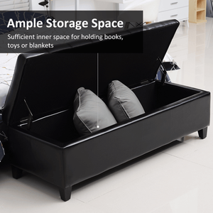 <b>Storage</b> Ottoman Stylish <b>Stool</b> with Hidden <b>Storage</b> Space - Product Image 6