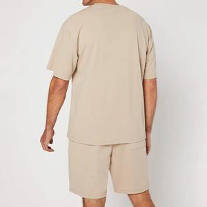 Nuevo Conjunto Deportivo de Algodón para Hombre, Camiseta y Pantalones Cortos de Dos Piezas para Gimnasio, Traje Deportivo de Verano - Product Image 4