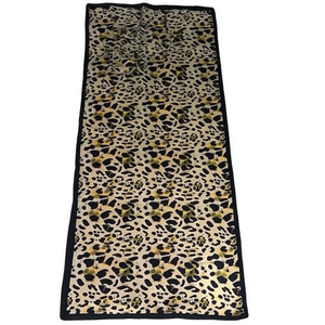 Bufanda Larga con Estampado de Leopardo y Brocado de Nubes, 90x180cm, Bufandas de Piel - Product Image 2