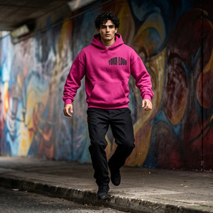 Sudadera con Capucha Extra Grande para Hombre, de Algodón Grueso, Estilo Urbano Informal, Fabricante de Ropa Urbana Personalizada - Product Image 1