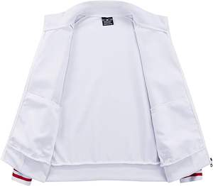 ชุดวอร์มผู้ชาย แขนยาว ซิปยาวเต็มตัว เสื้อแจ็คเก็ตและกางเกงขายาว ชุดออกกำลังกาย 2 ชิ้น - Product Image 4