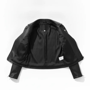 Chaqueta de Cuero para Mujer, Estilo Biker, de Piel de Cabra Genuina, con Servicio de Muestra de Color Personalizado y Personalización Disponible - Product Image 5
