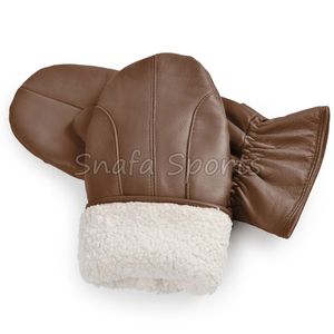 Mitaines d'hiver imperméables et isolées en cuir, gants de sport pour garçons, filles, jeunes, snowboard, ski, mitaines pour tout-petits - Product Image 3