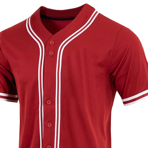 Premium Quality Latest Custom Low MOQ Breathable Baseball Jersey Digital Print Tops for Adults Apparel for Adults All Seasons - Product Image 2