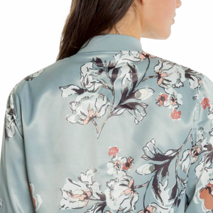 Chaqueta de Satén para Mujer de Alta Calidad, Cómoda, Resistente al Viento, con Cierre, Lisa, Teñida, con Logotipo Personalizado, Estilo Invernal, Servicio OEM - Product Image 3