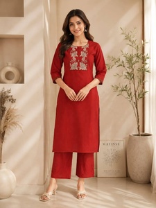 <b>Top</b> Selling Cotton <b>Kurti</b> Pant Cord Set For Woman Available At Wholsale Price From Indiaa - Product Image 2