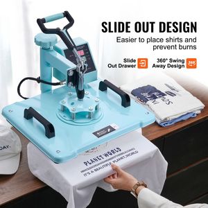 Pressa a Caldo 2-in-1 da 12 x 15 Pollici per Trasferimento Termico e Pressatura Cappelli, con Rotazione a 360 Gradi per Stampa su T-Shirt - Product Image 3