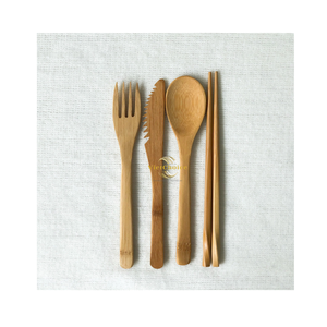 Handmade Bamboo Cutlery Set Eco Friendly Natural <b>Utensils</b> for Global Wholesale Market - Product Image 2