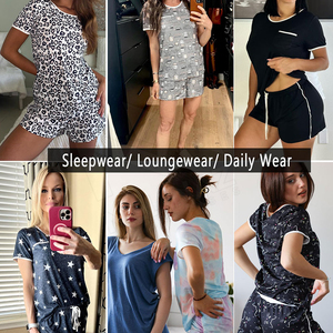 Conjunto de 2 Piezas para Mujer, Manga Corta, Cuello Redondo, Bolsillos, Corte Holgado, Casual, Verano, Transpirable, Botones, Ecológico, Pantalones Cortos de Punto - Product Image 6