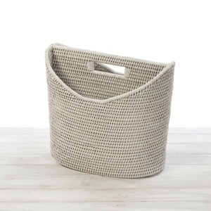 andwoven Rattan <b>Magazine</b> <b>Holder</b> Basket Handmade Storage Baskets Natural Rattan Modern Multifunction Made in Viet Nam - Product Image 3