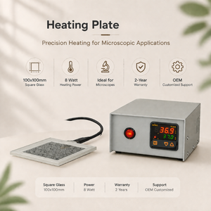 Digital Microscope Heating Plate with Precision Temperature Control | Laboratory Glass <b>Heater</b> for Research Microscopy Equipments - Product Image 5