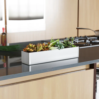 Jardinières et pots de fleurs intelligents en acier inoxydable pour la maison