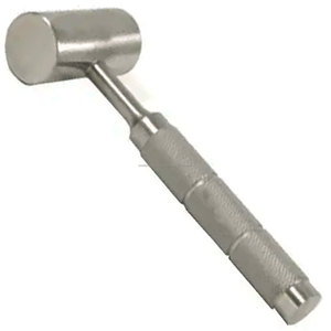 Marteau chirurgical 38 mm à tête en laiton et manche en aluminium, instrument orthopédique ciseau à os, ostéotome, certifié CE Classe I, manuel - Product Image 1