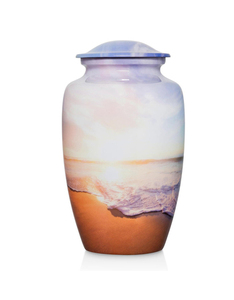 Wholesale Metal Cremation Urns for Adult Human Ashes Modern Design Funeral Supplies Casket <b>Memorial</b> <b>Keepsake</b> - Product Image 1