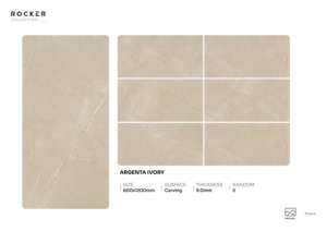 Azulejo de Porcelana Tallado de Diseño, 600x1200mm, 60x120cm, 24x48 Pulgadas, Formato Grande, Superficie Texturizada para Revestimiento de Paredes y Pisos Modernos - Product Image 2