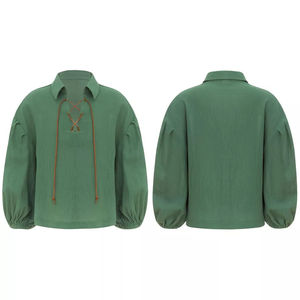 Chemises Jacobites écossaises à manches longues en coton, style Ghillie Kilt, pour hommes, idéales pour la musique écossaise - Product Image 6