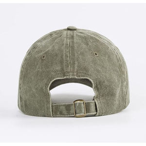 Casquette de baseball en coton lavé vert sauge, respirante, imperméable, non structurée, style Dad Hat, réglable, décontractée, pour l'extérieur, unisexe, vente en gros - Product Image 5