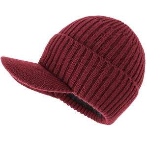Gorro de Invierno con Visera, Gorro de Punto Cálido, Gorro Deportivo Informal Unisex, Suave, 100% Acrílico, para Uso Diario - Product Image 2