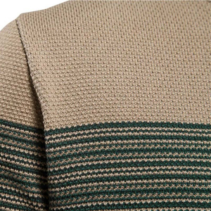 Pull à col roulé en laine/acrylique vert olive pour homme, tricoté, respirant, manches longues, vêtements d'hiver HN 1649 400g 2027 - Product Image 6