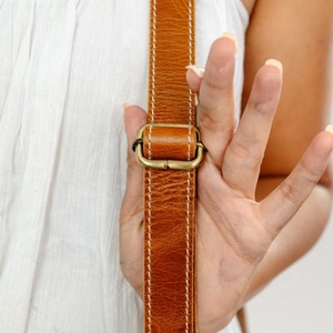 New Best Seller Hand Tooled Leather Western Women Crossbody Purse Hair On Cowhide Fringe <b>Conceal</b> Carry Genuine Leather Handbag - Product Image 4