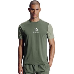 เสื้อยืดออกกำลังกายผู้ชายแบบสีบล็อก  สำหรับเล่นกีฬา ฟิตเนส ยิม ออกกำลังกาย แขนสั้น ระบายอากาศได้ดี เหมาะสำหรับวิ่ง - Product Image 1
