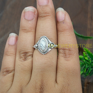 Top Quality Dendrite Opal 925 Sterling Silver <b>Ring</b> <b>Statement</b> <b>Ring</b> Handmade Design Gemstone <b>Ring</b> Dendrite Jewelry Christmas Gift - Product Image 2