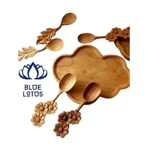 Cucharas de Madera de Acacia Reutilizables de Alta Calidad, Juego de 7 Piezas, 5.8 Pulgadas, Mini Cucharas para Miel, Mermelada y Condimentos, Solo Lavar a Mano, Utensilios de Cocina - Product Image 1