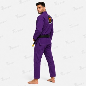 Kimono d'entraînement de Jiu-Jitsu Brésilien en coton 200 GSM, tissu durable à tissage perlé, coupe confortable, coutures renforcées, arts martiaux - Product Image 5