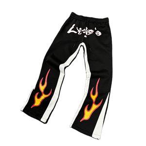 Pantalones de chándal holgados personalizados Pantalones largos deportivos informales sueltos de color sólido Pantalones de chándal de algodón de alta calidad Unisex - Product Image 1