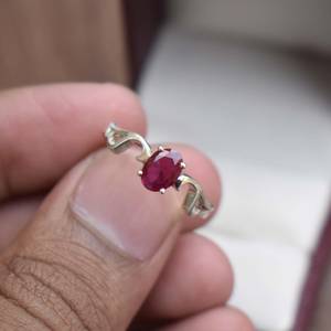 <b>Ruby</b> Ring S925 Sterling Silver Statement Jewelry Birthstone Ring Elegant Fine Jewelry Gift For Women Gemstone - Product Image 5