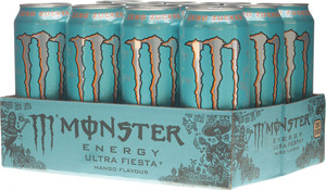 Boisson Énergisante Monster Fiesta Ultra Mango 500ml en Canettes – Boisson Énergétique Premium Importée Saveur Mangue Tropicale Rafraîchissante Ultra - Product Image 2