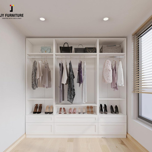 JY Furniture's High-End Luxury European <b>Folding</b> <b>Wardrobe</b> Modern Bedroom Home Hotel Apartment Use Vietnam's Panel for Villas - Product Image 5